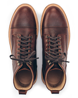 The Cap Toe Moto Boot in Brown Steerhide: Alternate Image 7, Footwear by Taylor Stitch