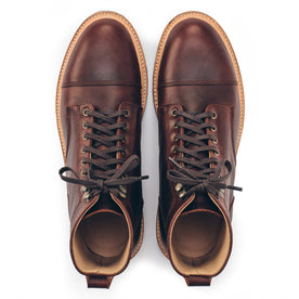 The Cap Toe Moto Boot in Brown Steerhide: Alternate Image 7