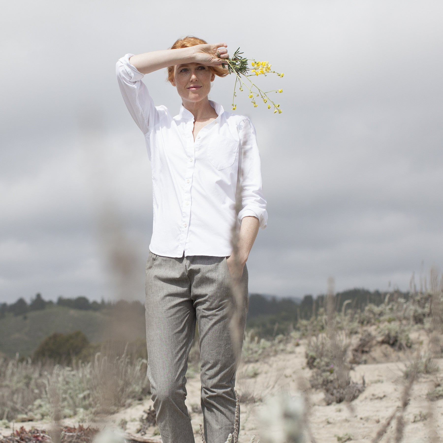 The Caroline in White Pinpoint Oxford: Alternate Image 4, Wovens by Taylor Stitch