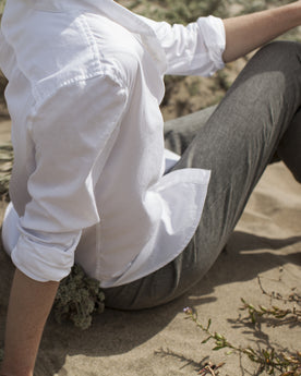 The Caroline in White Pinpoint Oxford: Alternate Image 5, Wovens by Taylor Stitch