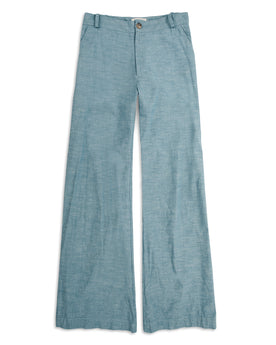 The Greenwich Pant in Washed Chambray: Featured Image, Bottoms by Taylor Stitch