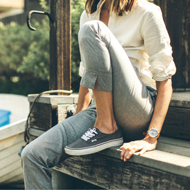 The Isla Pant in Charcoal Cotton: Alternate Image 2