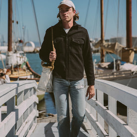The Maritime Shirt Jacket in Charcoal: Alternate Image 1