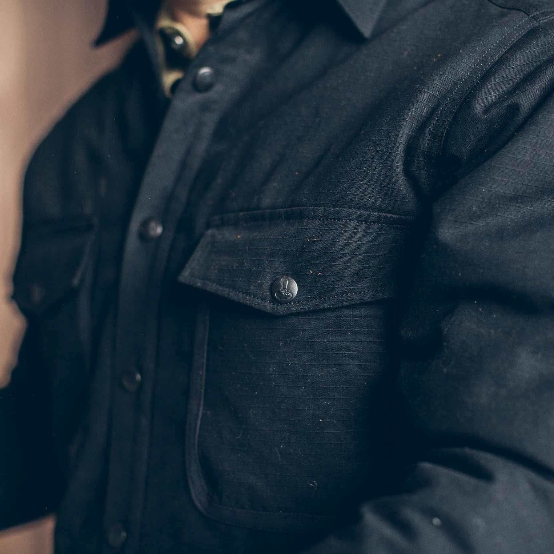 The Chore Jacket in Black Ripstop Canvas: Alternate Image 4, Outerwear by Taylor Stitch