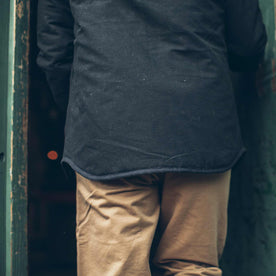 The Chore Jacket in Black Ripstop Canvas: Alternate Image 6