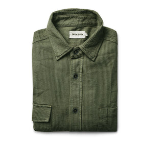 The Utility Shirt in Cone Mills Corded Army: Featured Image