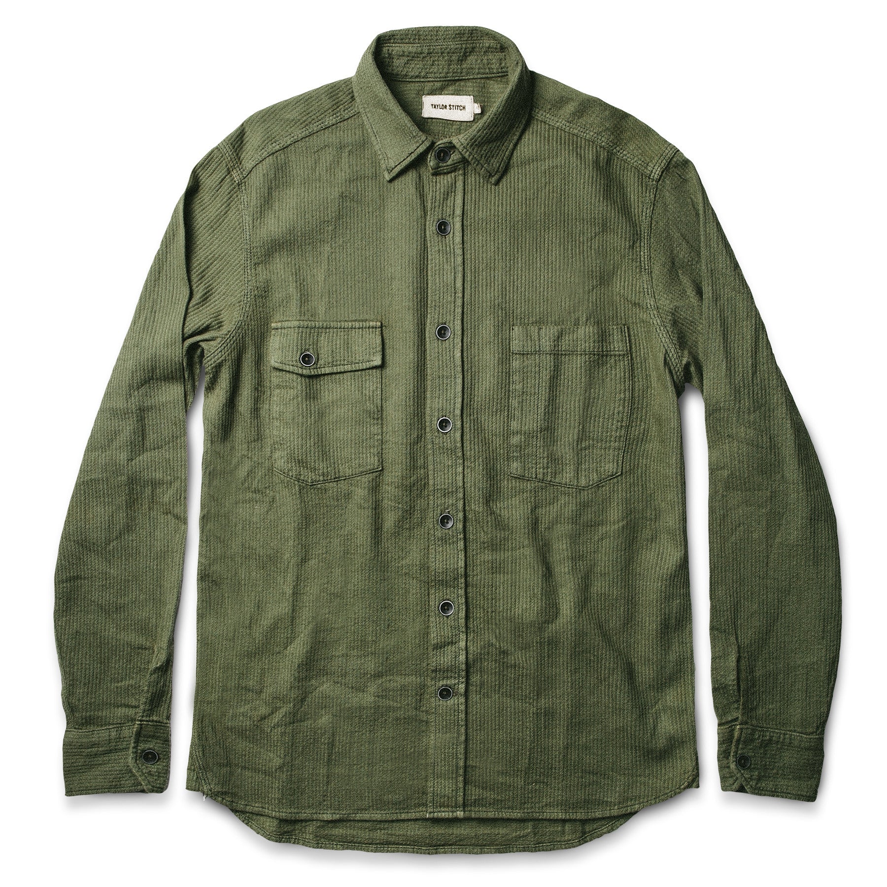 The Utility Shirt in Cone Mills Corded Army: Alternate Image 1, Wovens by Taylor Stitch