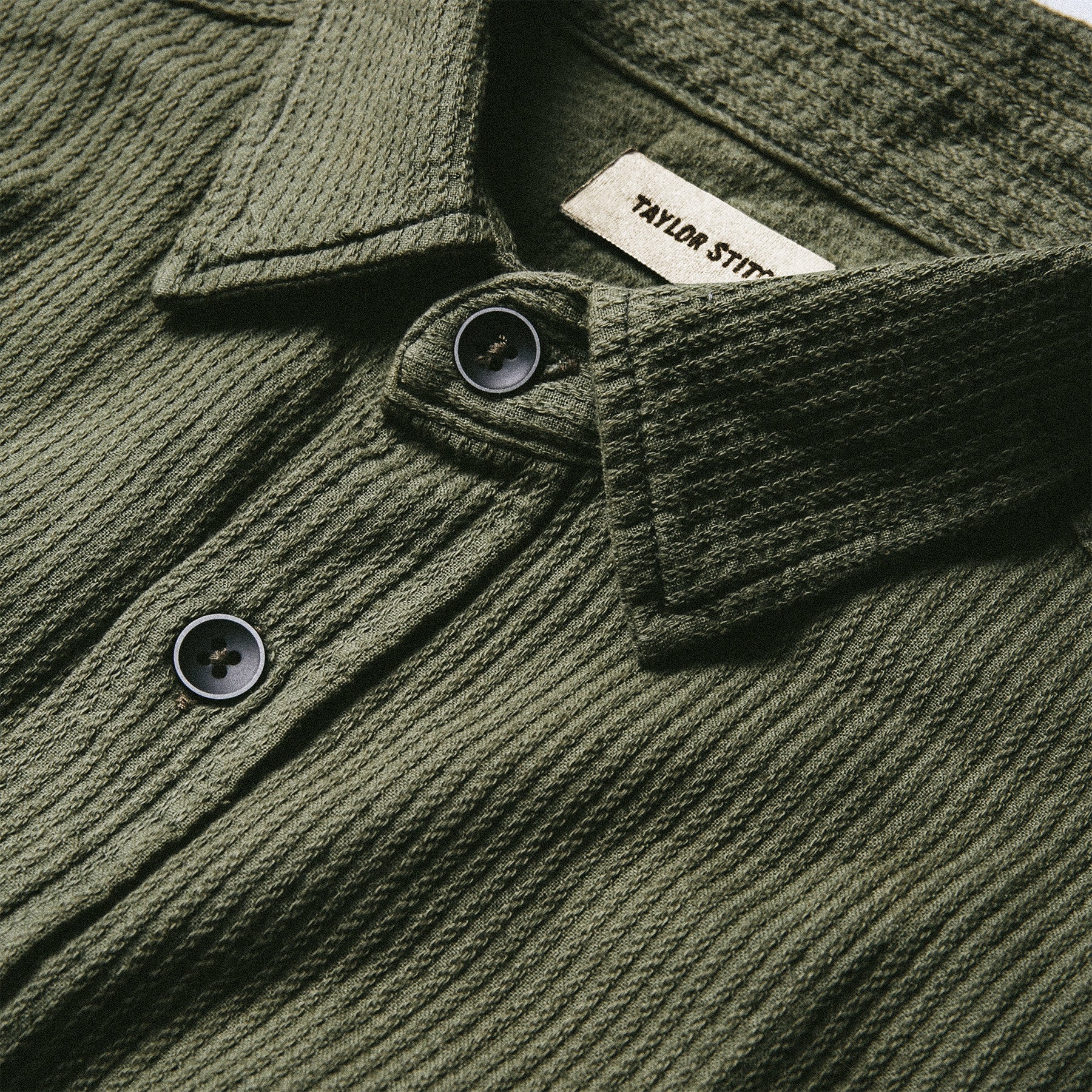 The Utility Shirt in Cone Mills Corded Army: Alternate Image 2, Wovens by Taylor Stitch
