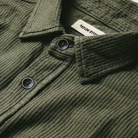 The Utility Shirt in Cone Mills Corded Army: Alternate Image 2