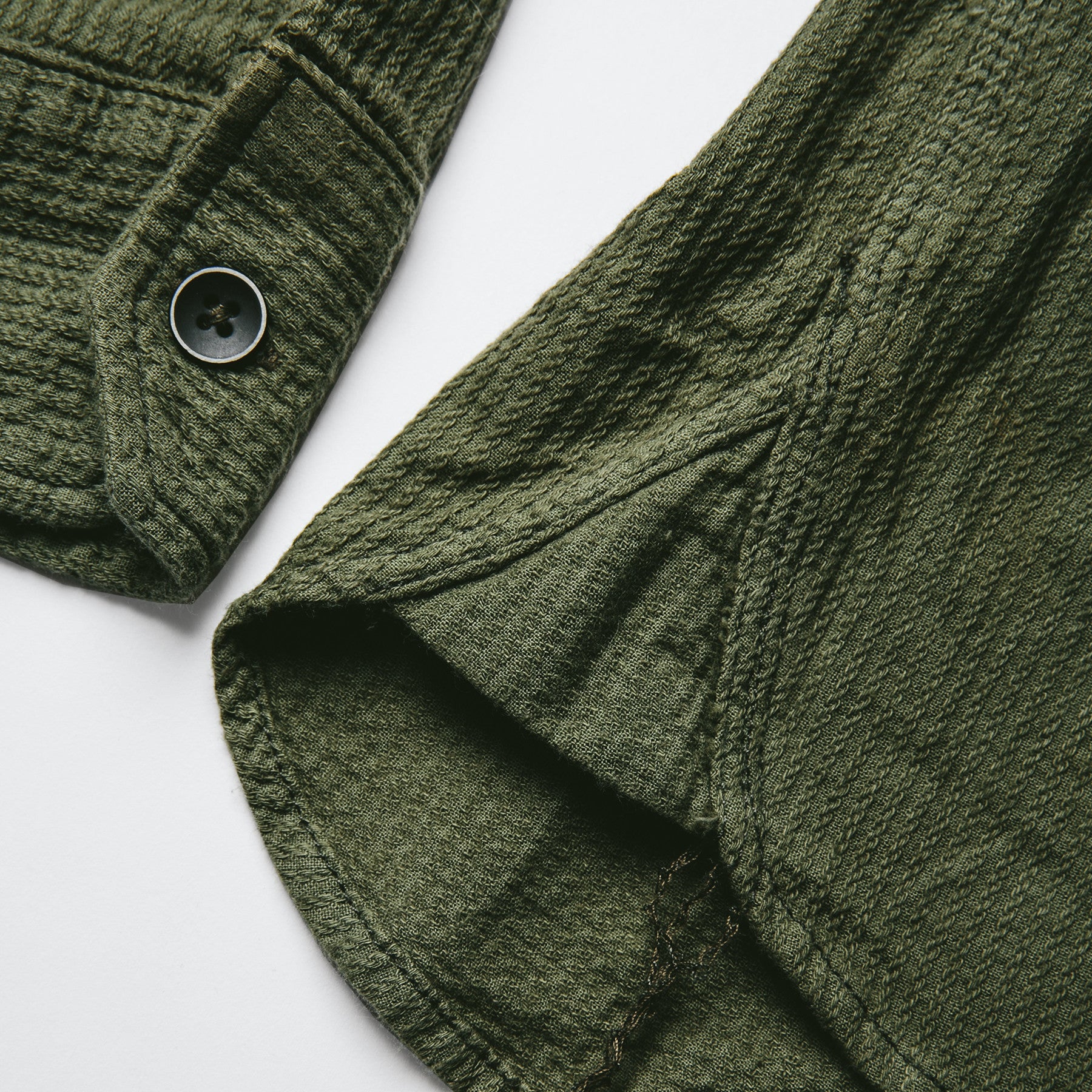 The Utility Shirt in Cone Mills Corded Army: Alternate Image 3, Wovens by Taylor Stitch