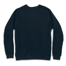 The Merino Crewneck in Black Fleece - featured image