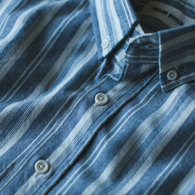 The Short Sleeve California in Blue Striped Chambray: Alternate Image 5