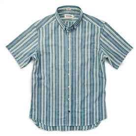 The Short Sleeve California in Blue Striped Chambray: Alternate Image 6