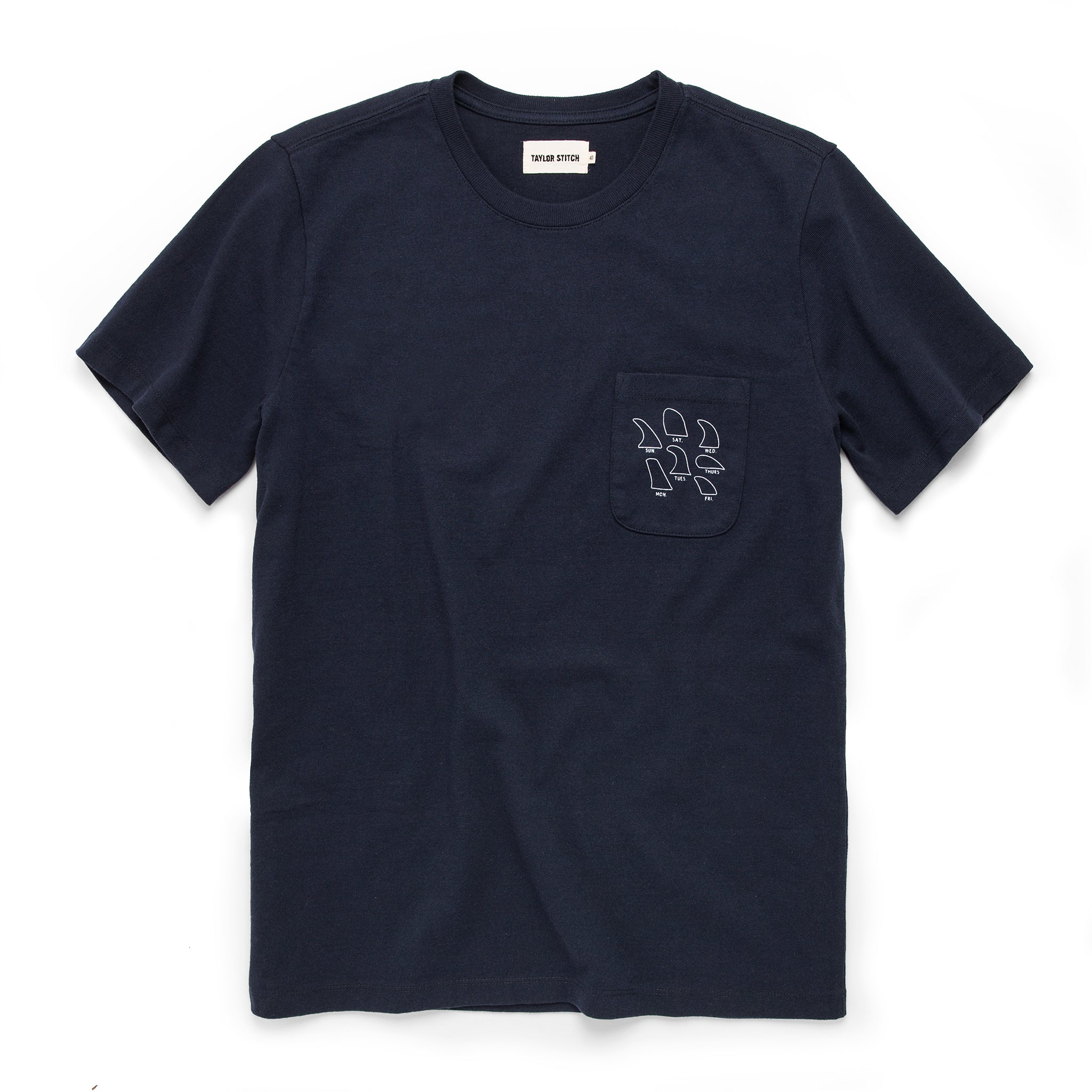 The Heavy Bag Tee in Daily Fins: Featured Image, Knits by Taylor Stitch