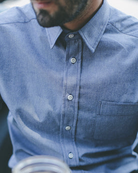 The California in Dark Blue Everyday Chambray: Alternate Image 7, Wovens by Taylor Stitch