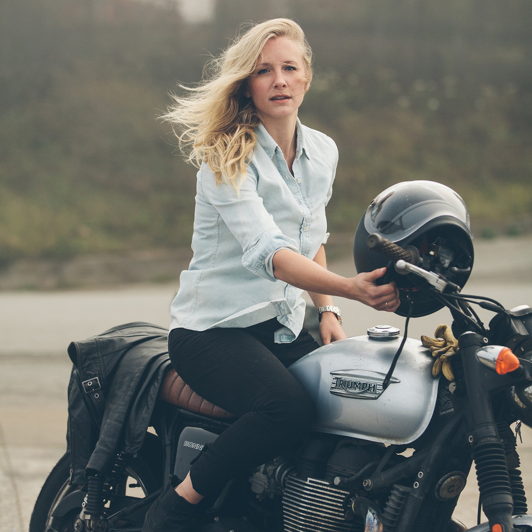 The Katherine in Washed Out Denim: Alternate Image 1, Wovens by Taylor Stitch