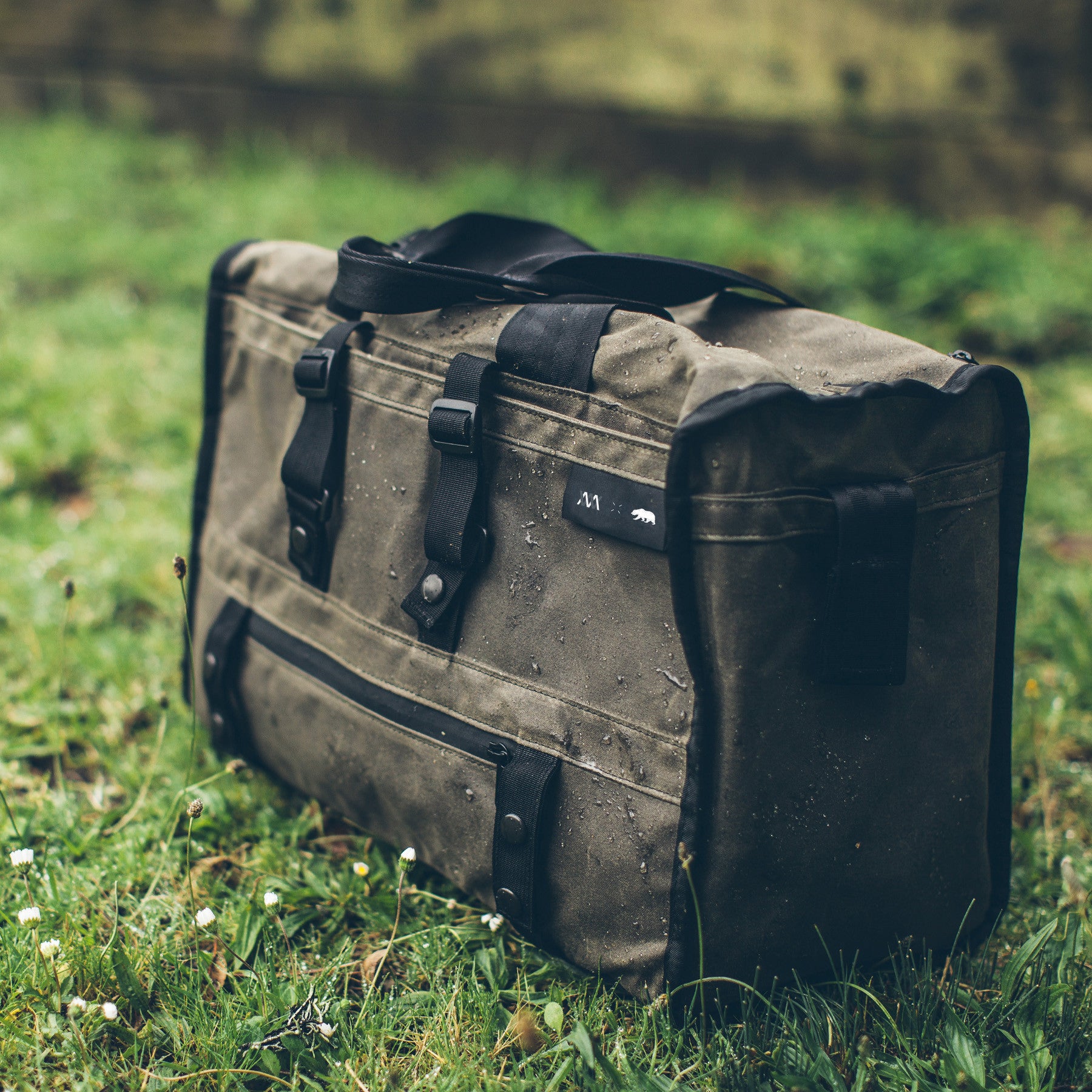 The Transit Duffel in Oak Waxed Canvas: Alternate Image 7, None by Taylor Stitch
