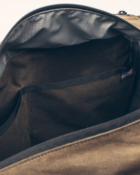 The Transit Duffel in Oak Waxed Canvas: Alternate Image 4, None by Taylor Stitch