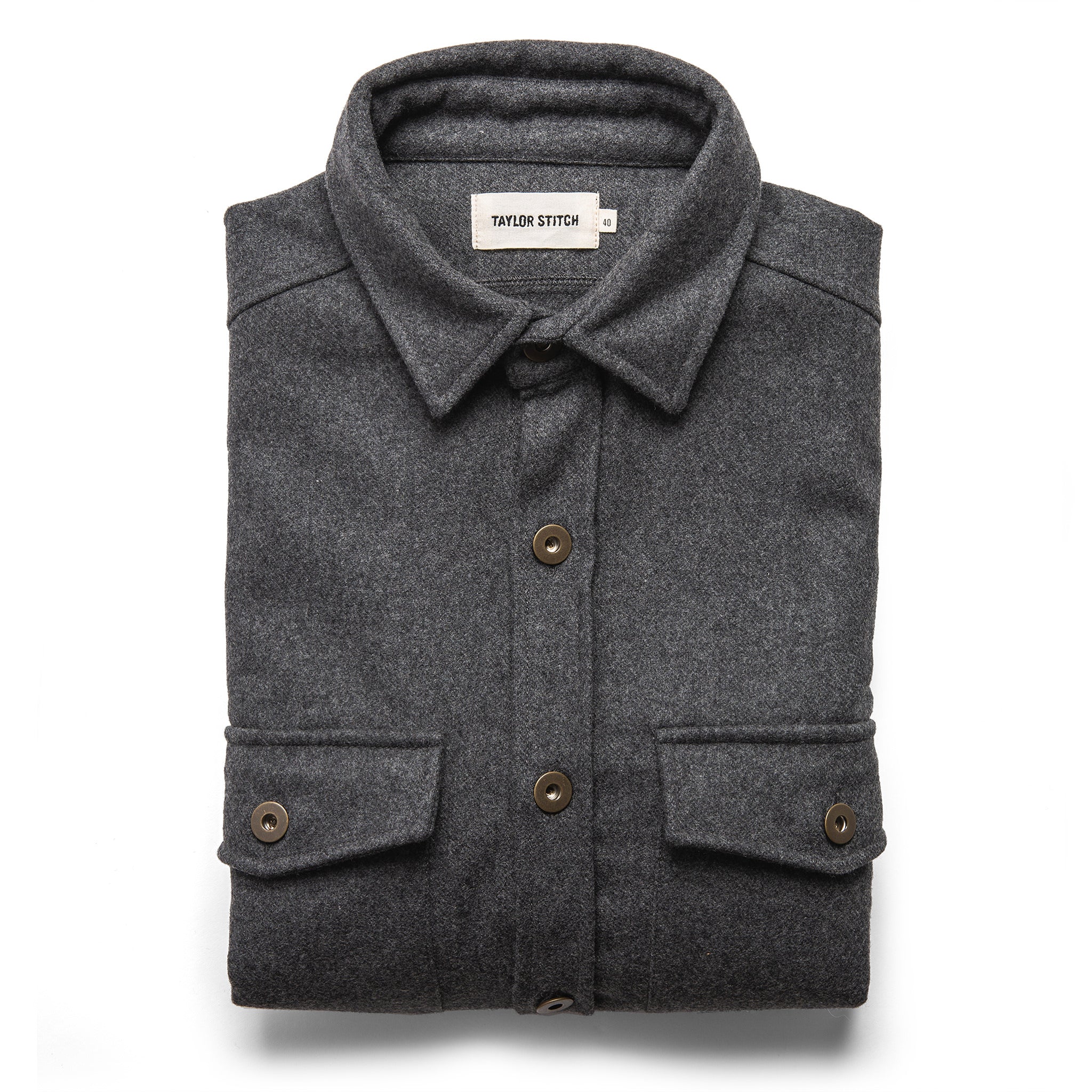 The Explorer Shirt in Grey: Featured Image, Wovens by Taylor Stitch