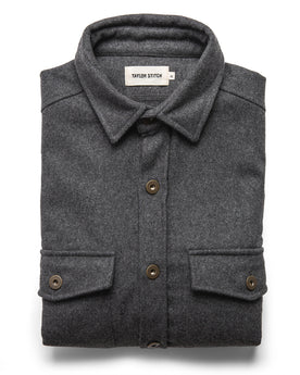 The Explorer Shirt in Grey: Featured Image, Wovens by Taylor Stitch