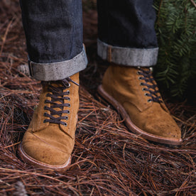 The Trench Boot in Golden Weatherproof Suede - featured image