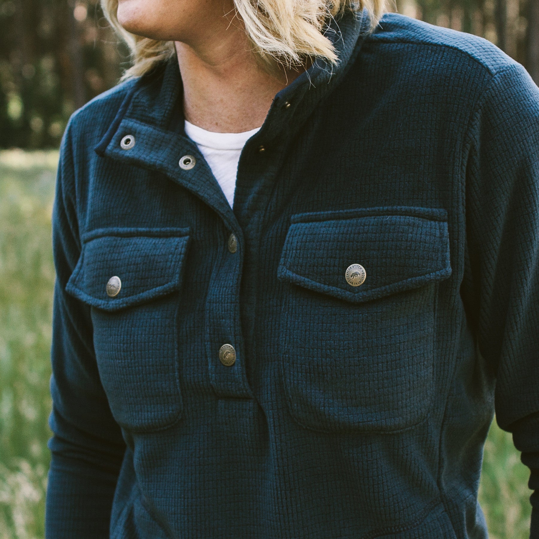The Pack Pullover in Midnight Polartec Fleece: Alternate Image 4, Outerwear by Taylor Stitch