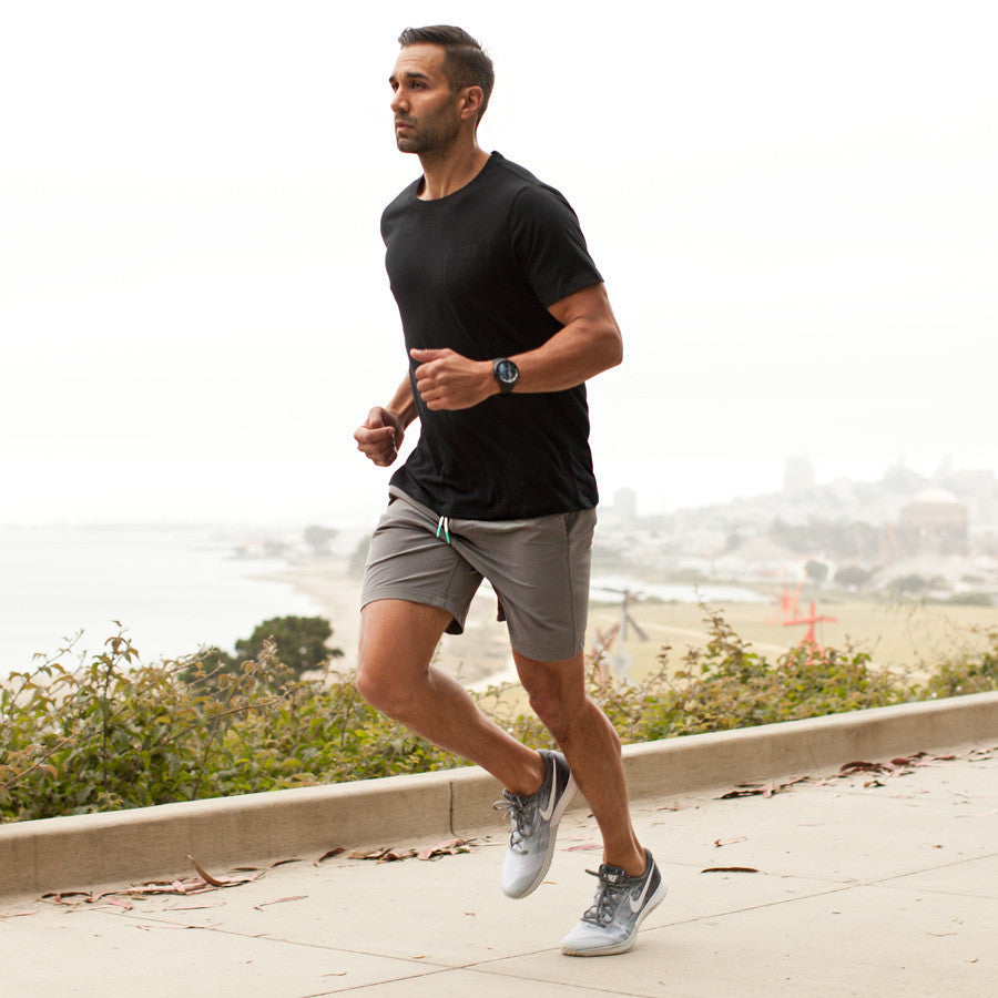 The Myles Everyday Short in Fog: Alternate Image 3, Bottoms by Taylor Stitch