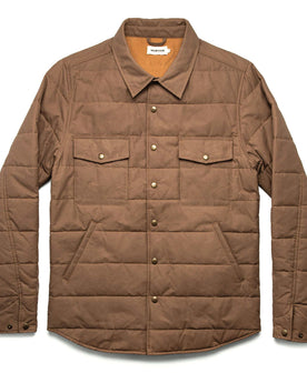 The Garrison Shirt Jacket in British Khaki Dry Wax: Featured Image, Outerwear by Taylor Stitch