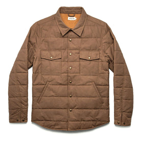 The Garrison Shirt Jacket in British Khaki Dry Wax - featured image