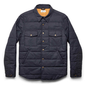 The Garrison Shirt Jacket in Navy Dry Wax - featured image