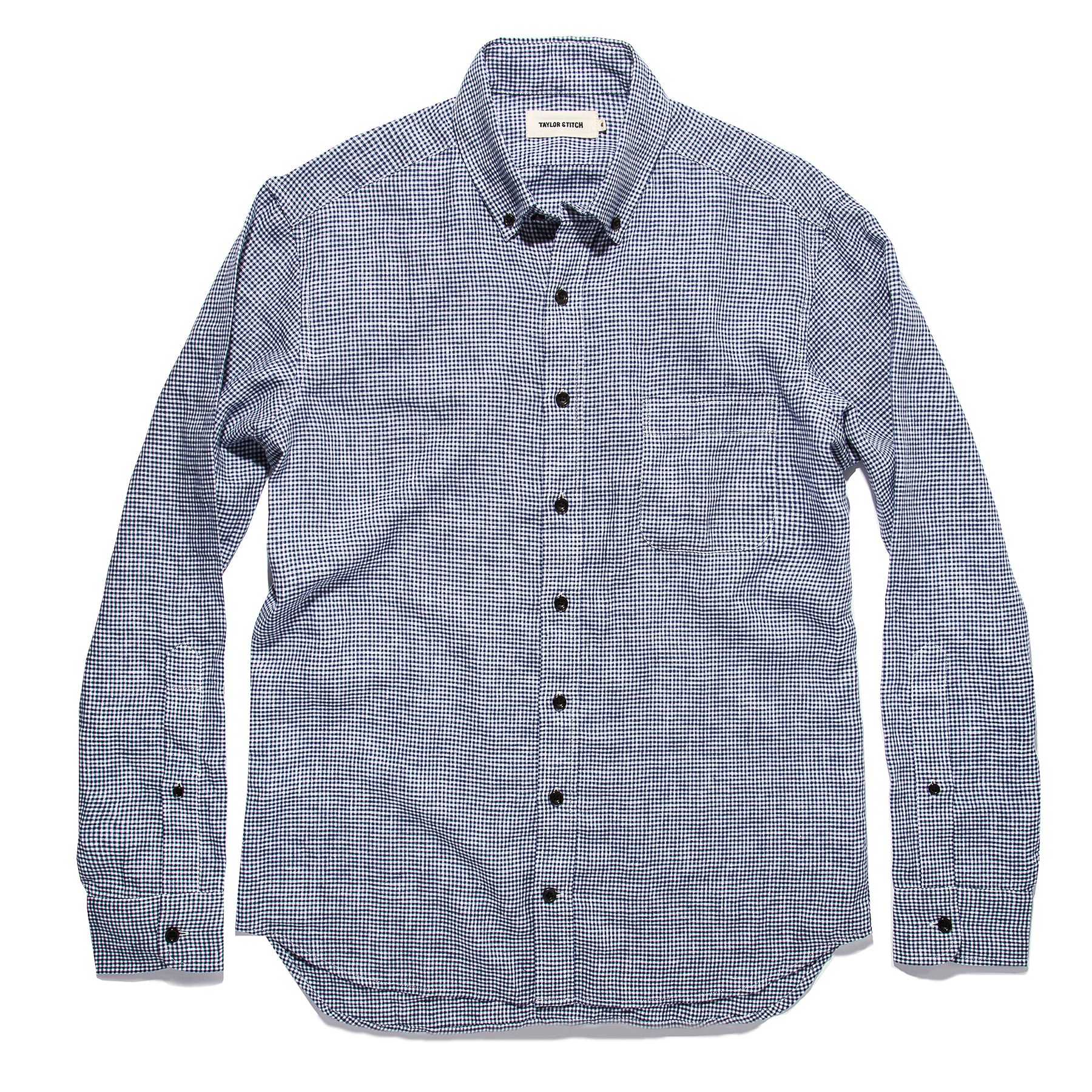 The Jack in Navy Mini Gingham Linen: Alternate Image 5, Wovens by Taylor Stitch