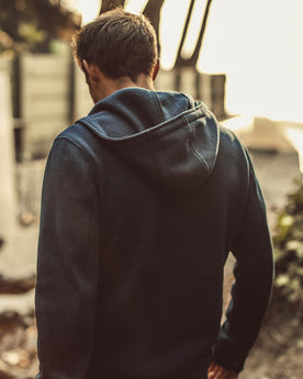 The Big Sur Hoodie in Heather Navy: Alternate Image 3, Knits by Taylor Stitch