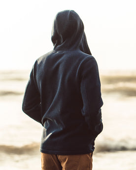 The Big Sur Hoodie in Heather Navy: Alternate Image 5, Knits by Taylor Stitch