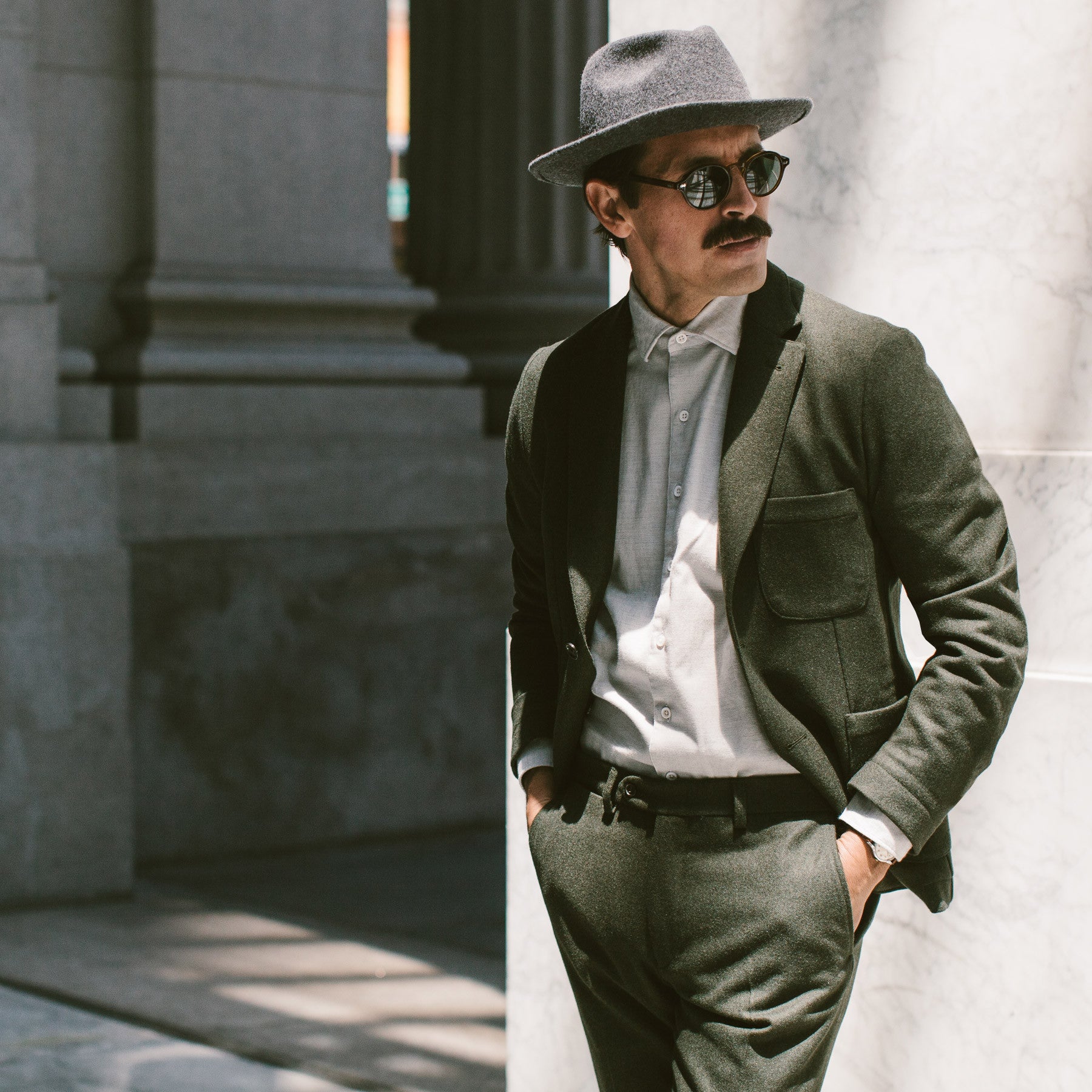 The Telegraph Jacket in Olive Wool: Alternate Image 1, Outerwear by Taylor Stitch