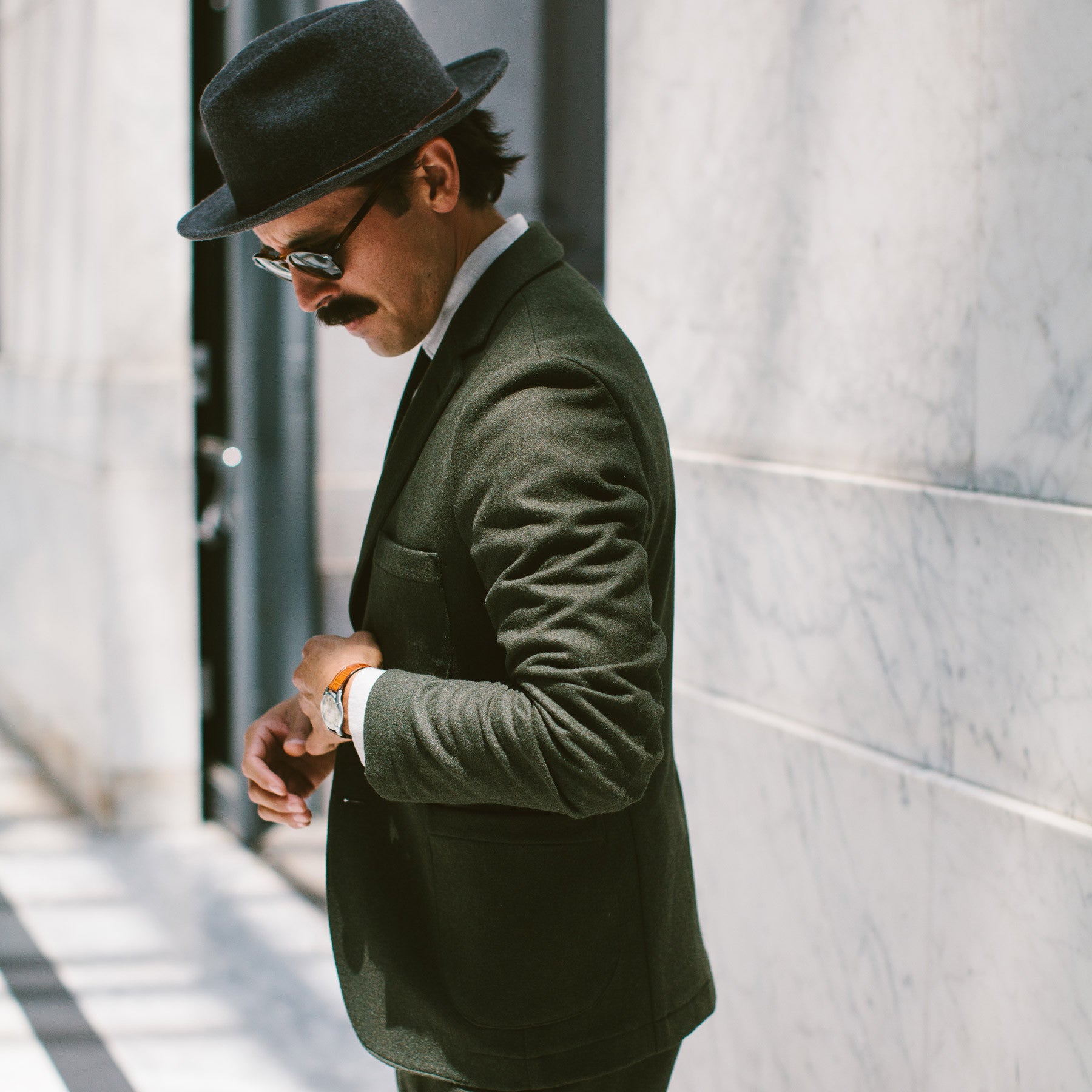 The Telegraph Jacket in Olive Wool: Alternate Image 3, Outerwear by Taylor Stitch
