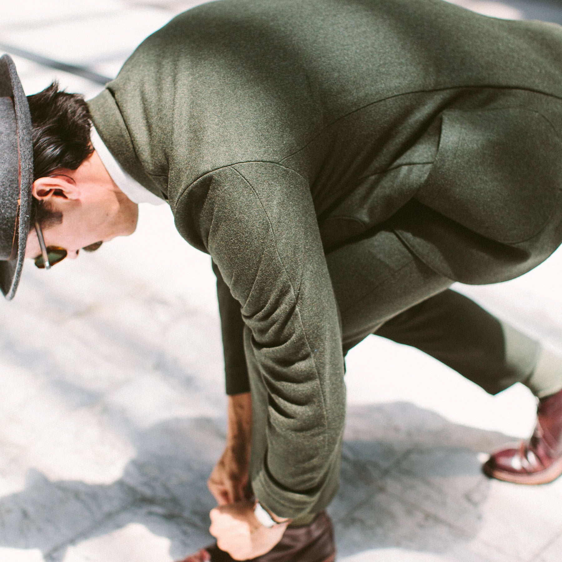 The Telegraph Jacket in Olive Wool: Alternate Image 2, Outerwear by Taylor Stitch