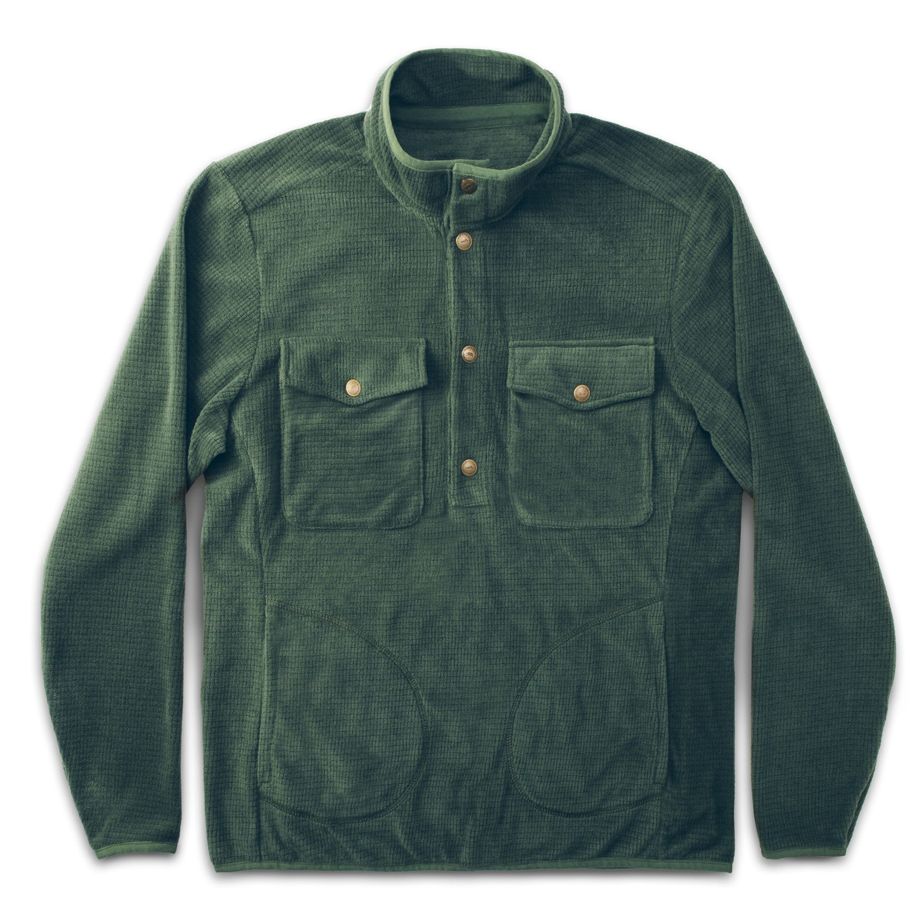 The Pack Pullover in Olive Polartec Fleece: Featured Image, Outerwear by Taylor Stitch