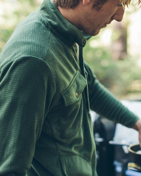 The Pack Pullover in Olive Polartec Fleece: Alternate Image 3, Outerwear by Taylor Stitch