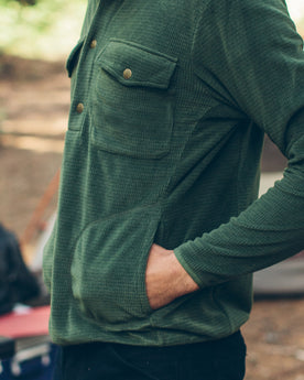 The Pack Pullover in Olive Polartec Fleece: Alternate Image 4, Outerwear by Taylor Stitch