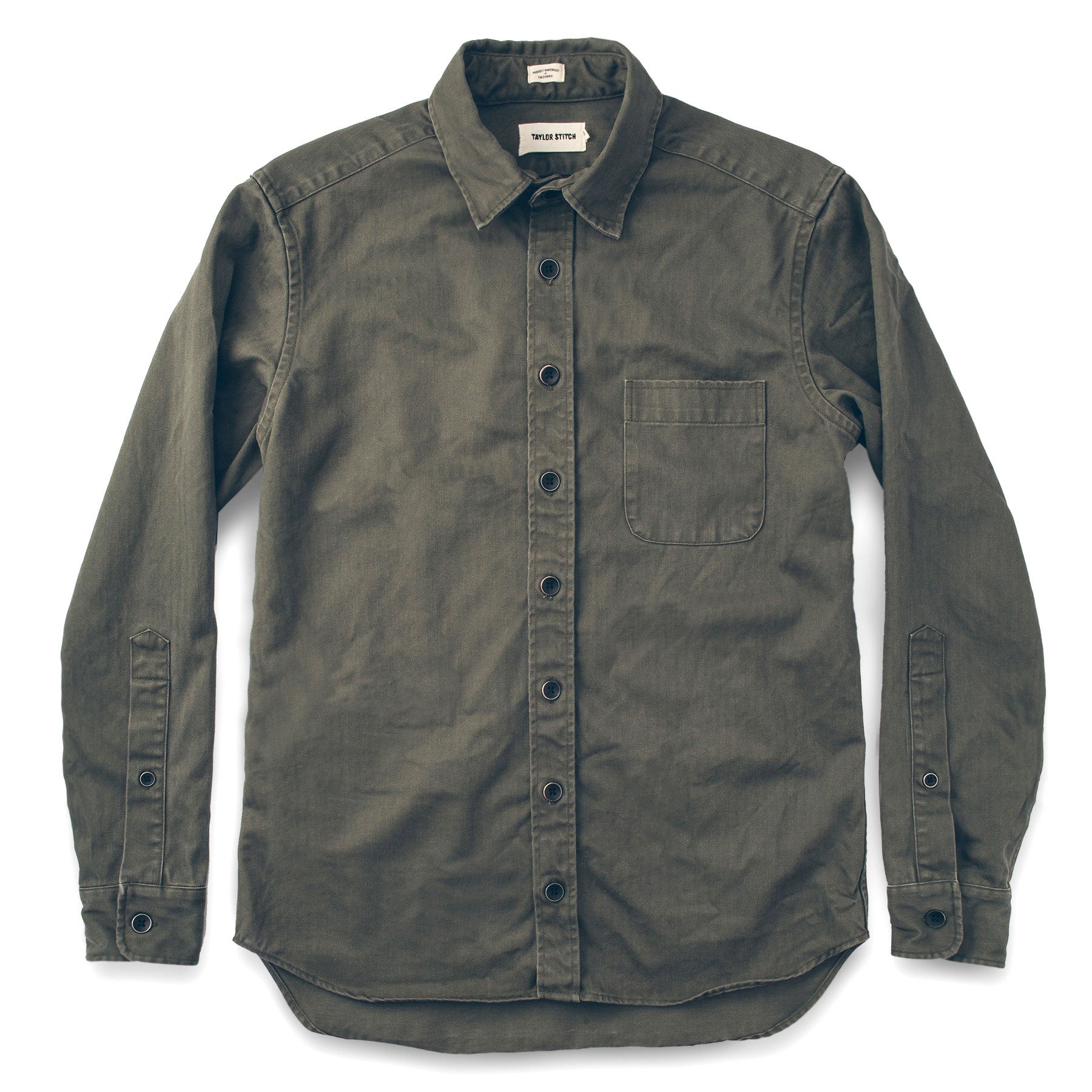 The Mechanic in Washed Olive Herringbone: Alternate Image 6, Wovens by Taylor Stitch