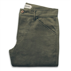 The Camp Pant in Olive Drab Herringbone: Featured Image