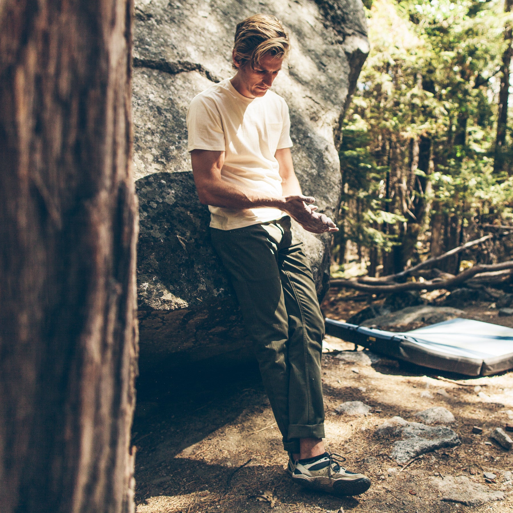 The Camp Pant in Olive Drab Herringbone: Alternate Image 4, Pants by Taylor Stitch