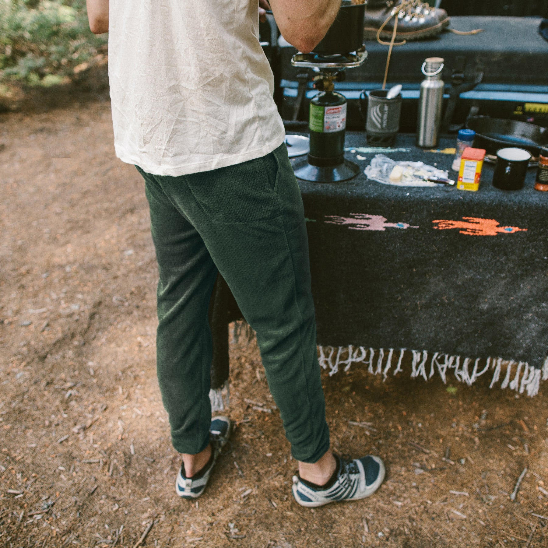 The Pack Pant in Olive Polartec Fleece: Alternate Image 4, Pants by Taylor Stitch
