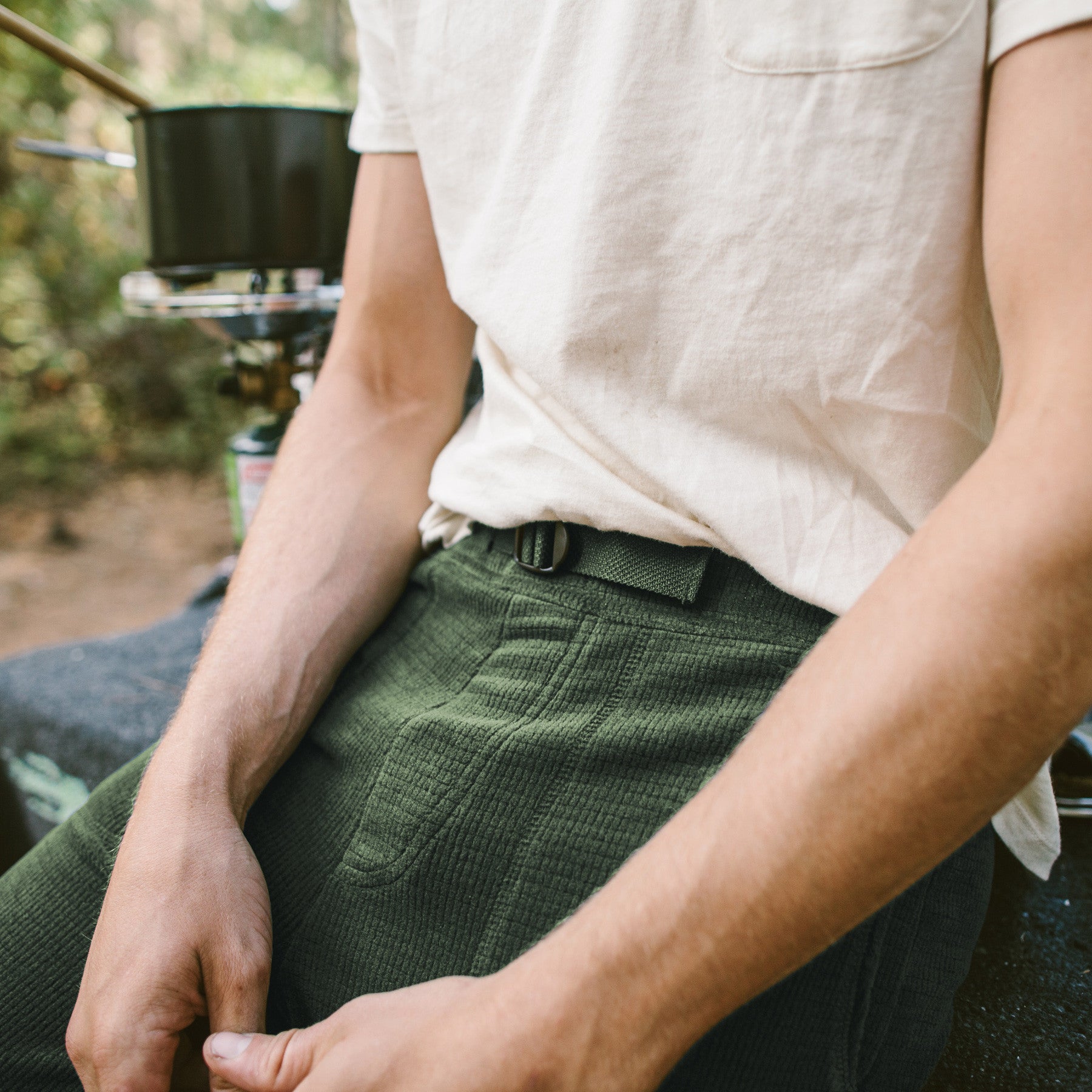 The Pack Pant in Olive Polartec Fleece: Alternate Image 2, Pants by Taylor Stitch