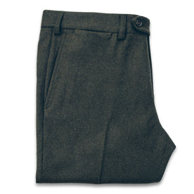 The Telegraph Trouser in Olive Wool: Featured Image