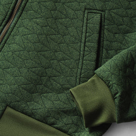 The Inverness Bomber in Olive Knit Quilt: Alternate Image 8