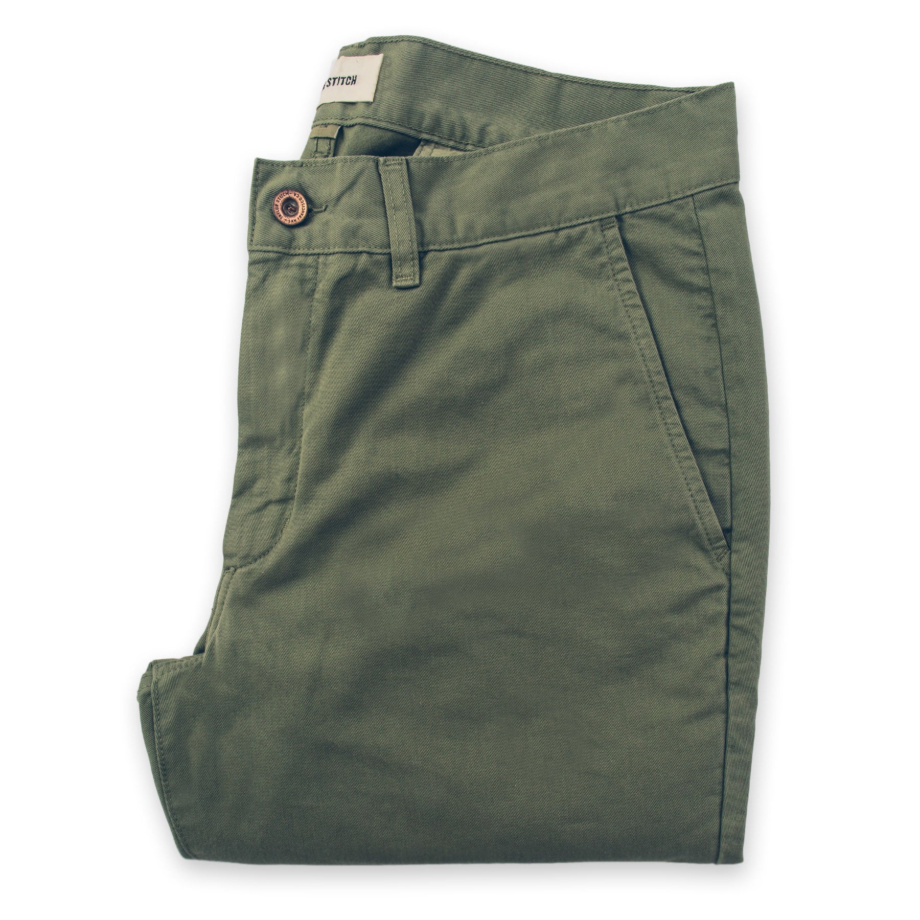 The Slim Chino in Army: Featured Image, Pants by Taylor Stitch