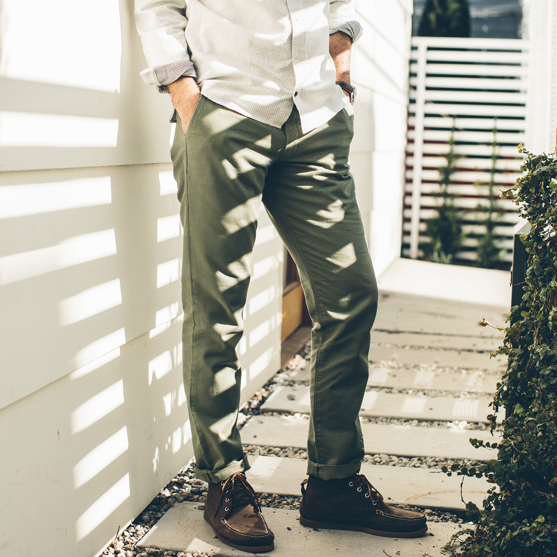The Slim Chino in Army: Alternate Image 1, Pants by Taylor Stitch