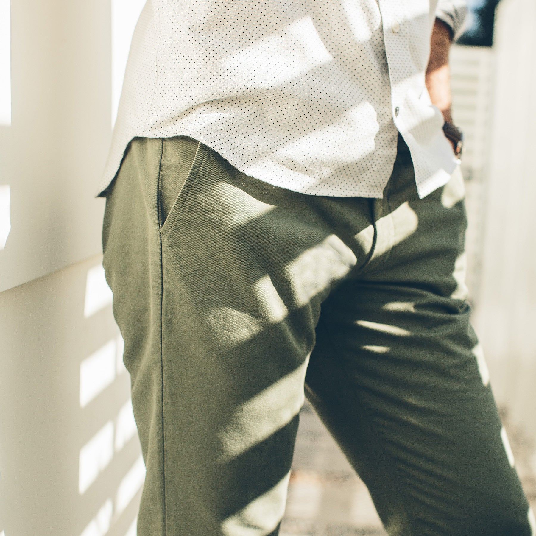 The Slim Chino in Army: Alternate Image 3, Pants by Taylor Stitch