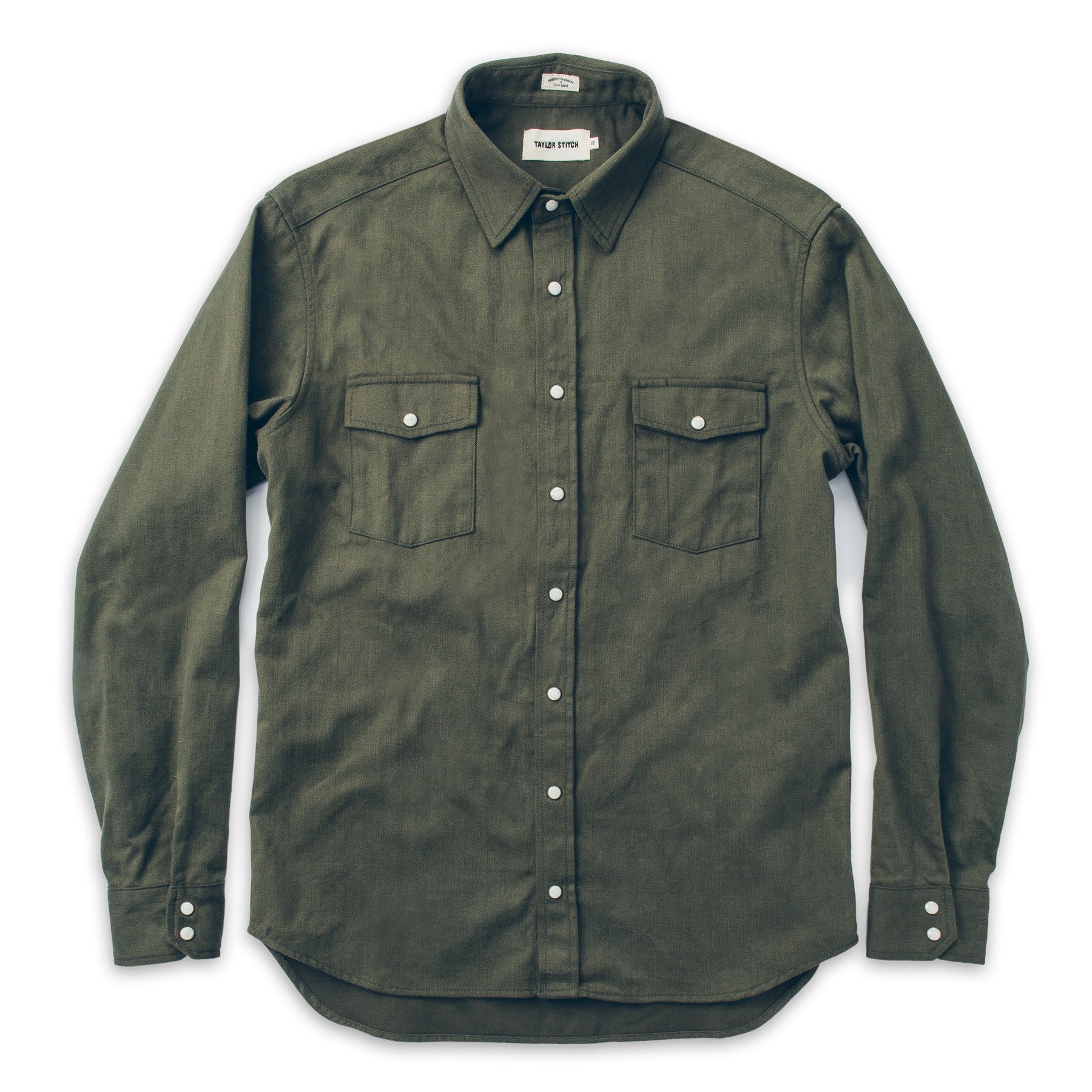The Glacier Shirt in Olive Twill: Alternate Image 3, Wovens by Taylor Stitch